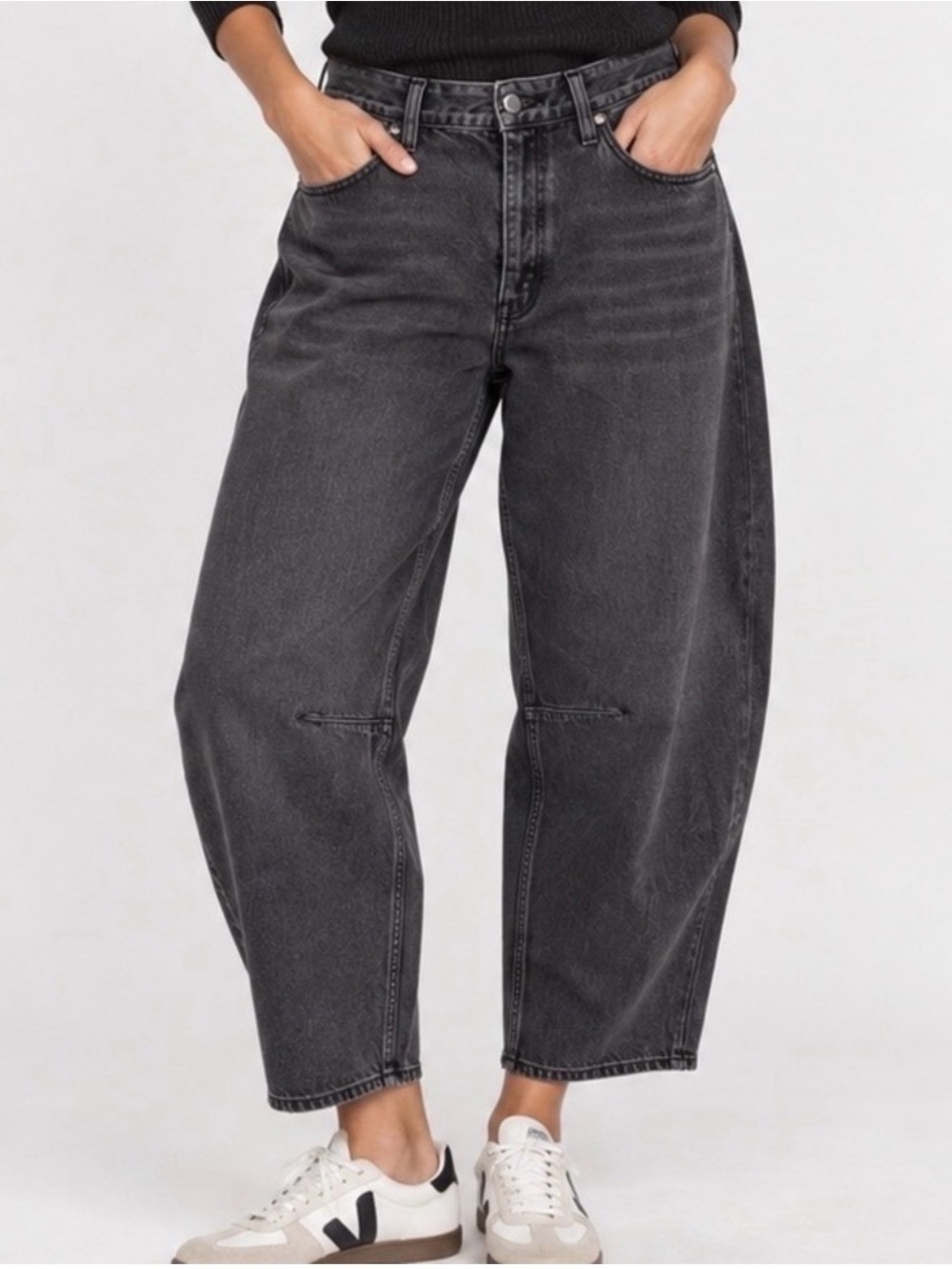 Madewell The Darted Barrel-Leg Jean size 30